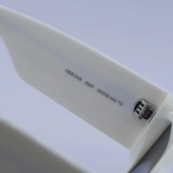 Off-White OERI148 DOVER 0107 Sunglasses White Square Frame, Dark Grey Lenses